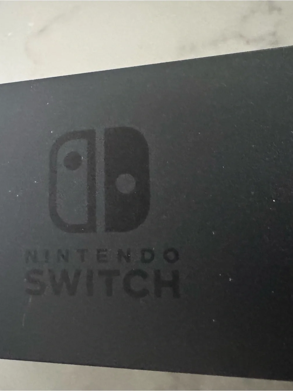 Nintendo Switch Console with Black Joy-Con Controllers and Accessories